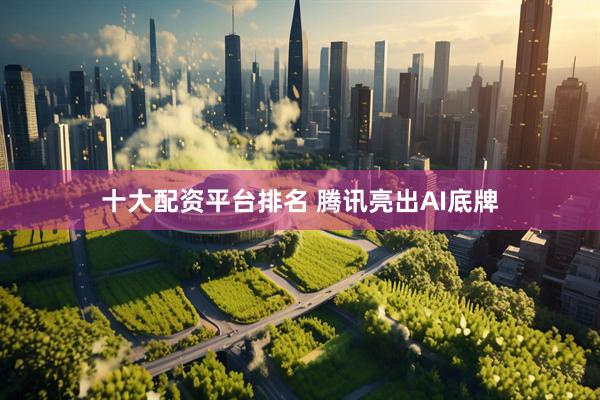 十大配资平台排名 腾讯亮出AI底牌