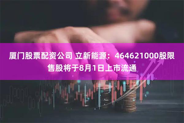 厦门股票配资公司 立新能源：464621000股限售股将于8月1日上市流通
