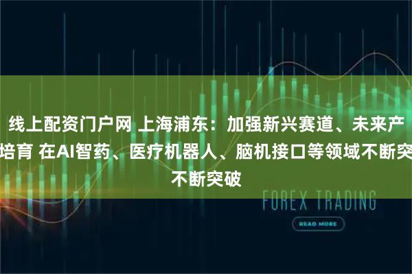 线上配资门户网 上海浦东：加强新兴赛道、未来产业培育 在AI智药、医疗机器人、脑机接口等领域不断突破
